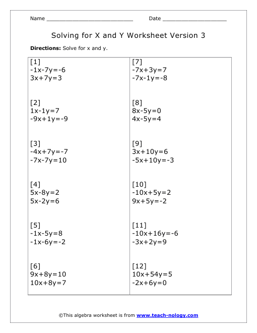 Algebra  Problem Solving Worksheets  Discount