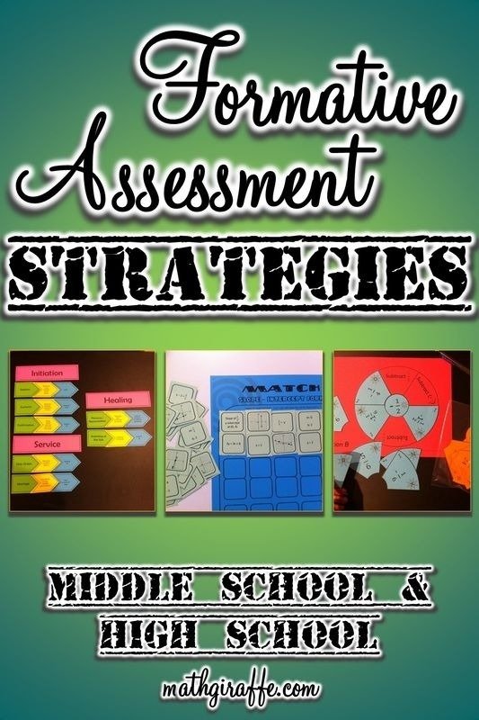 Formative Assessment In Middle   High School