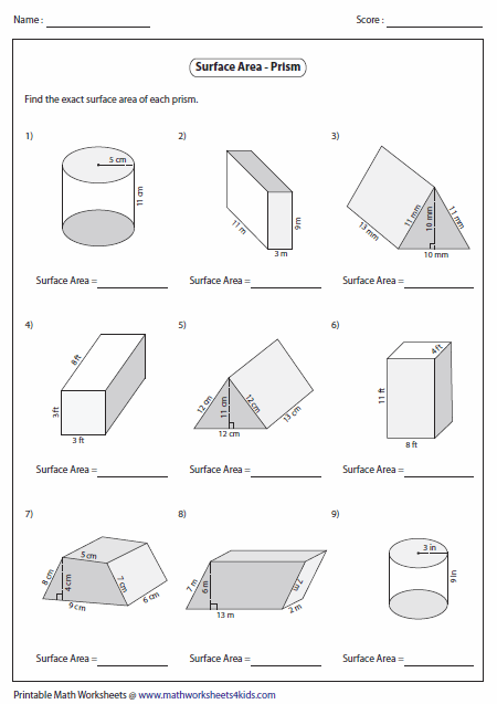 area-and-surface-area-worksheets