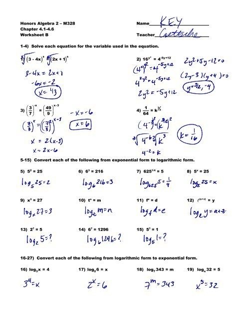 Honors Algebra M Name Chapter Worksheet Worksheets Printable