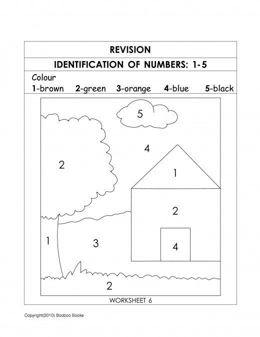 Number Word Recognition Worksheets