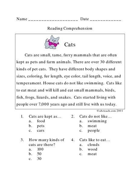 Rd Grade Reading Comprehension Worksheets To Download