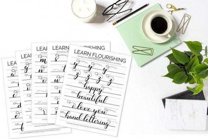 The Best Free Hand Lettering Alphabet Practice Sheets