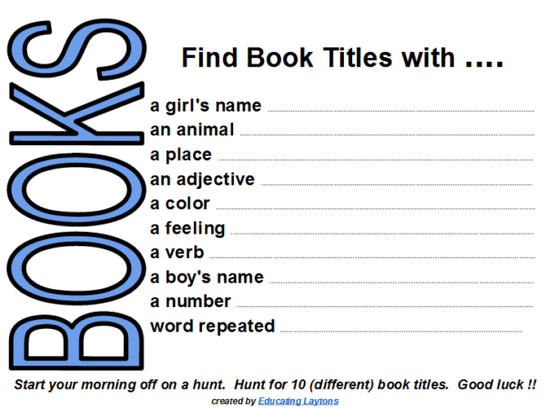Beautiful  New Free Library Skills Worksheets Free Worksheets In