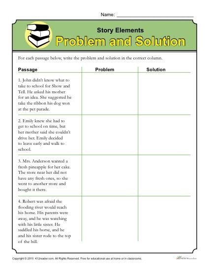 Elements Worksheet Problem And Solution Structure Worksheets Rd