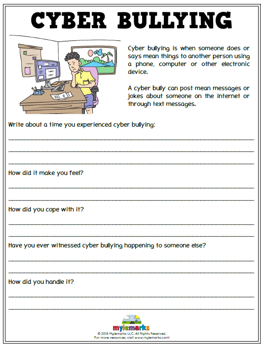 Free Therapeutic Worksheets For Kids And Teens