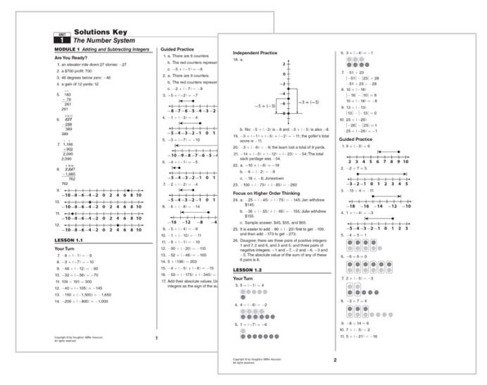 Harcourt Math Worksheets Explorations In Core Grade Solutions