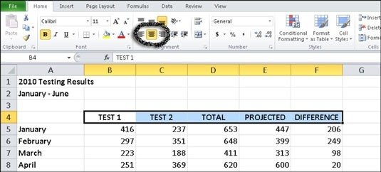 How To Align Excel  Data Horizontally And Vertically