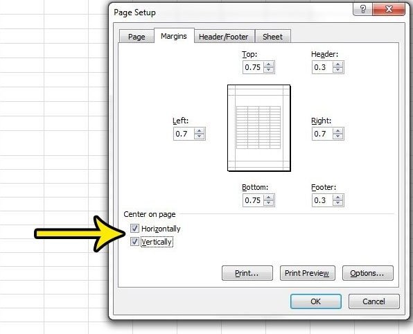 How To Center A Worksheet Horizontally And Vertically In Excel