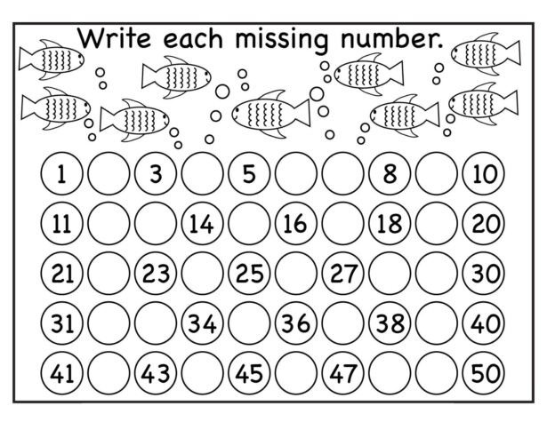 Missing Numbers Worksheet Printable Worksheets And Writing To