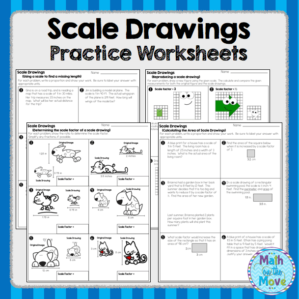 Scale Drawing Word Problems Worksheets Worksheets Master