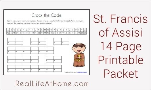 St Francis Of Assisi Printables And Worksheet Packet