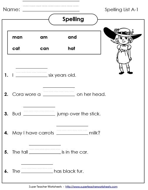 St Grade Spelling Lists Worksheets Worksheet Addition Sheets For