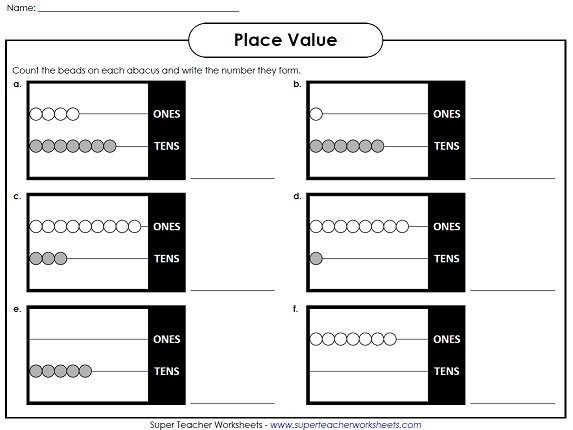 A Printable Place Value Worksheet