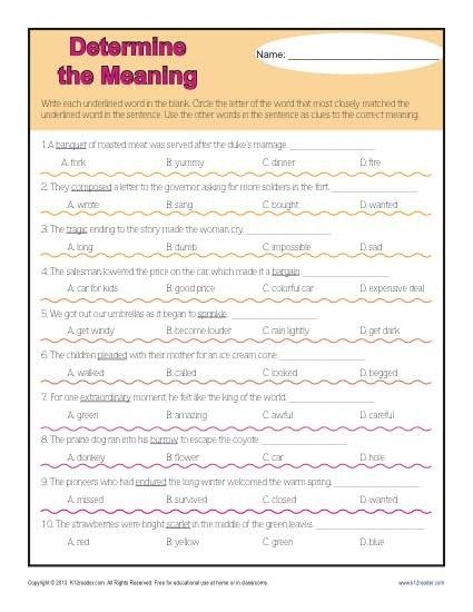Determine The Meaning