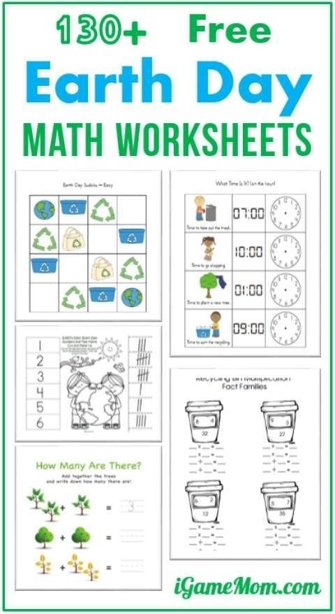 Free Earth Day Math Printable Worksheets For Kids