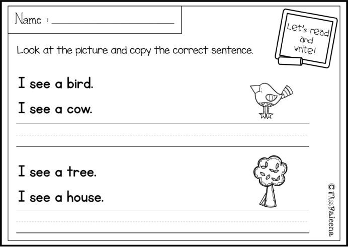 March Sentence Writing Practice Copying Sentences Worksheets
