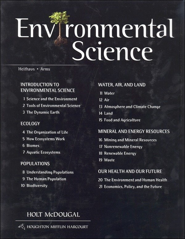 environmental science worksheets and resources answers