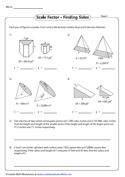 Pin On Scale Factor Worksheets