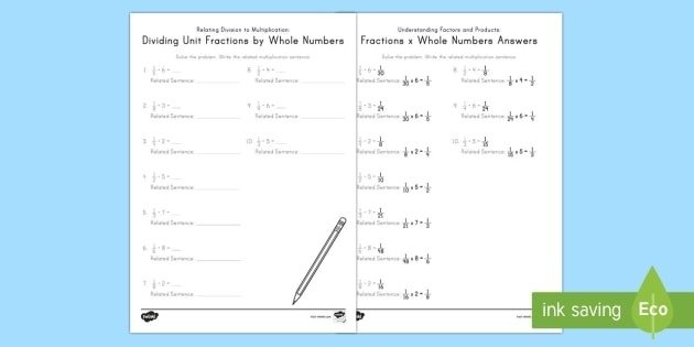 Relating Division Of Fractions To Multiplication Worksheet  Worksheet