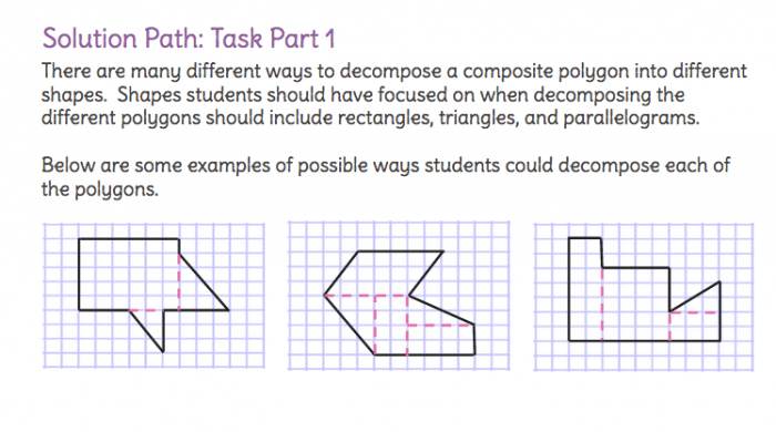 Solve For The Area Of A Composite Figure By Decomposing It Into