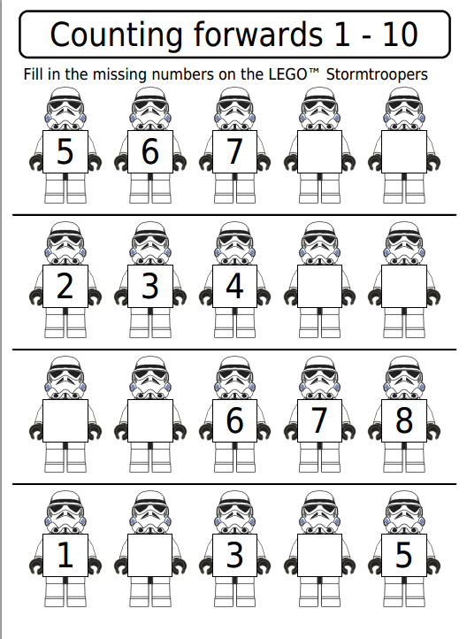 Star Wars Math Worksheets Printable - Worksheets Master