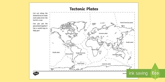 Tectonic Plates Jigsaw Puzzle Activity Teacher Made