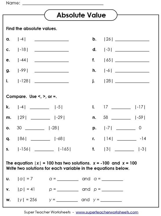 lesson 1 problem solving practice integers and absolute value