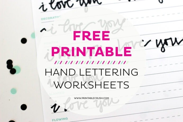 Free Lettering Worksheets For Beginners Printable Crush Math Hw