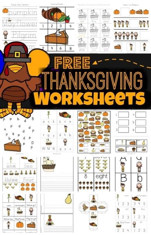 Free Thanksgiving Worksheets For Kids