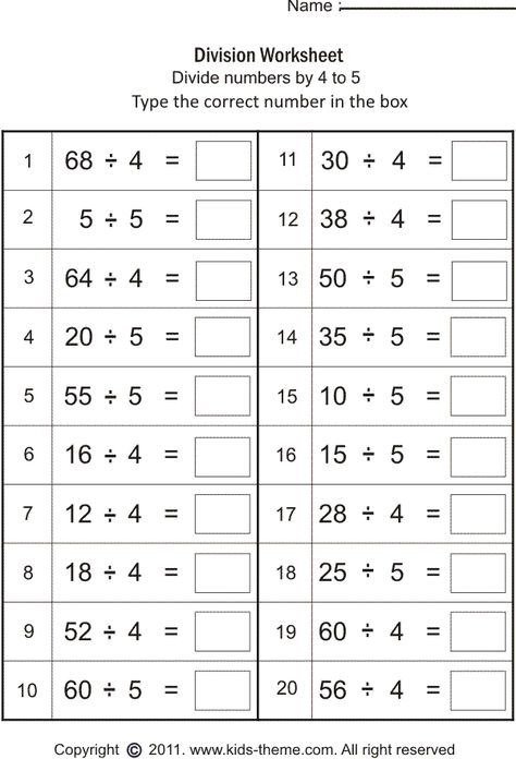 Fun Math Worksheets For Th Grade