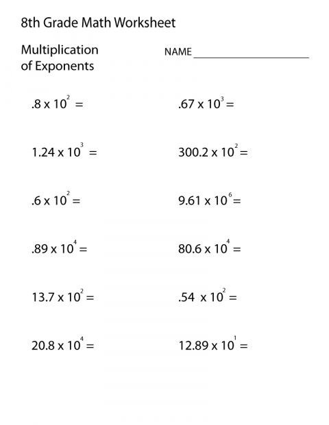 Math Equations For Th Graders Worksheet In