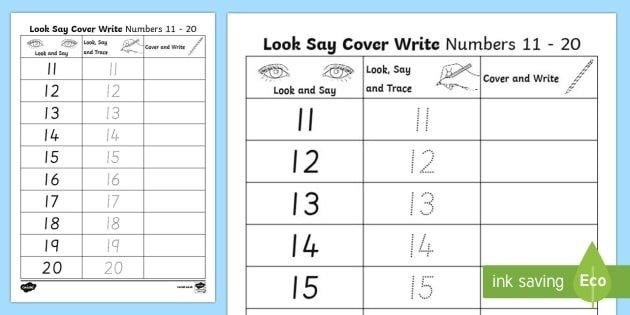 Number Formation  To  Look  Trace And Write Worksheet  Worksheet
