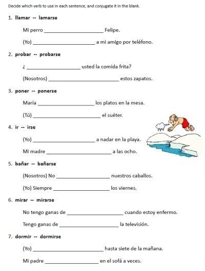 Spanish Worksheets Printables