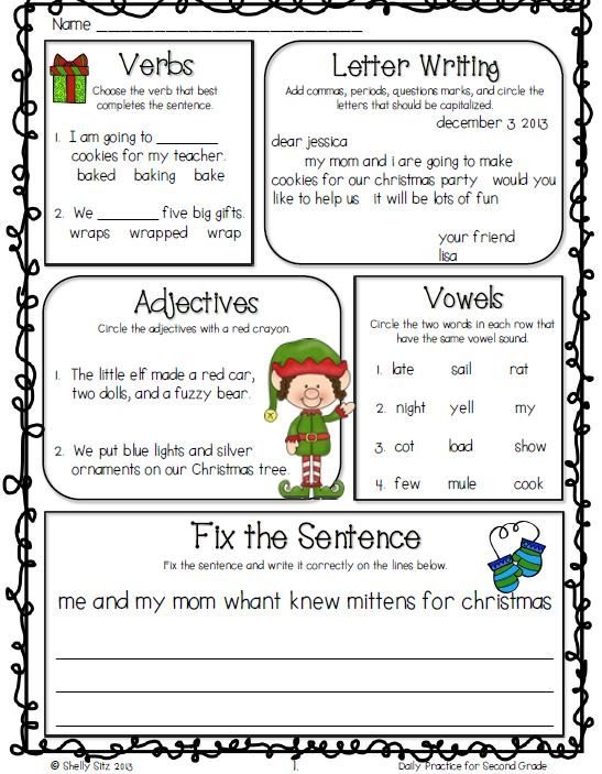 Morning Worksheets For 2nd Grade - Worksheets Master