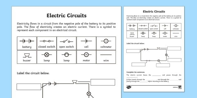 Electric Circuits Worksheets With Answers - Worksheets Master
