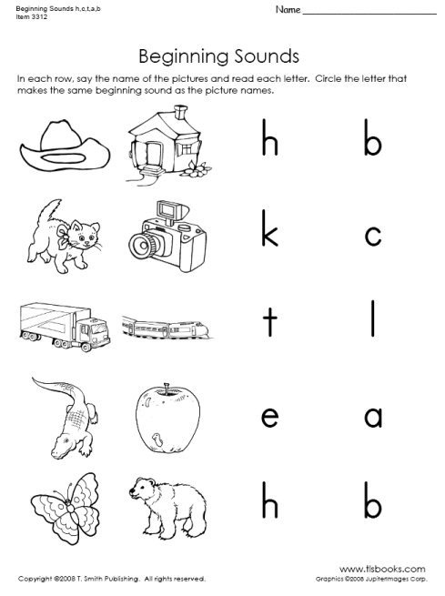 Letter Sound Worksheets For First Grade - Worksheets Master