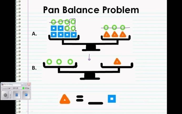 Pan Balance Problem Double Worksheets Addition Subtraction And