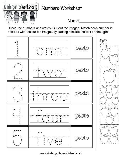 This Is A Fun Numbers Activity Worksheet For Kindergarten Kids