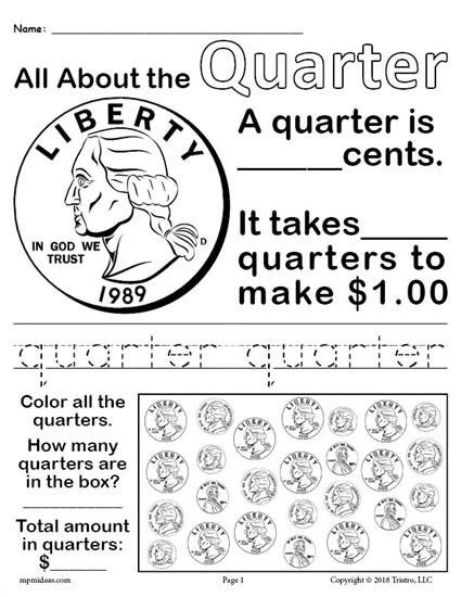 All About Coins  Printable Money Worksheets