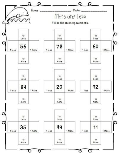 Back To School Math Worksheets For Second Grade Review Printables