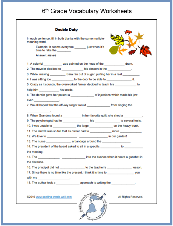 Coloring Pages  Sixthrade Vocabulary Worksheets Coloring Pages