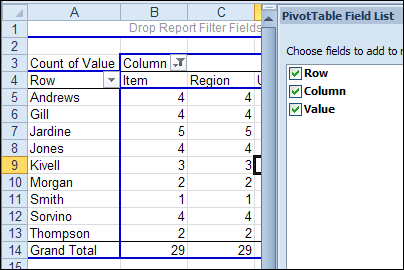 Excel Pivot Table From Multiple Sheets Update