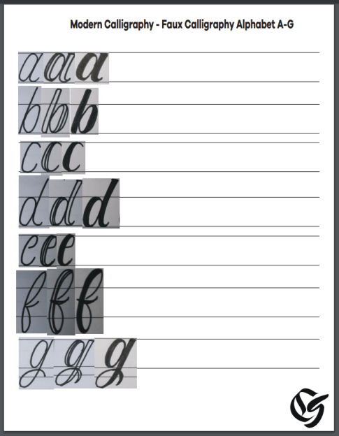 Free Printable Calligraphy Practice Sheets Pdf Download