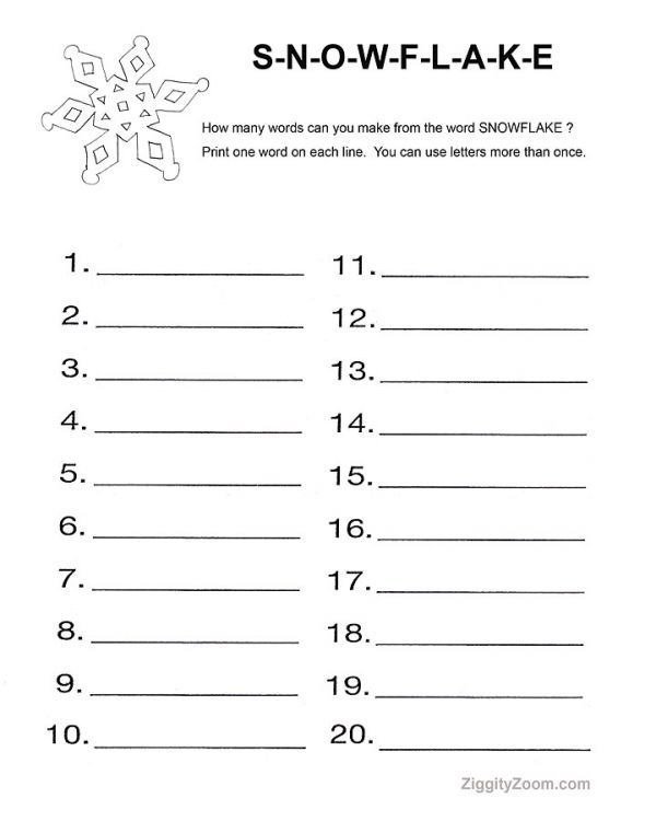 Fun Engaging Christmas Worksheets For Middle School
