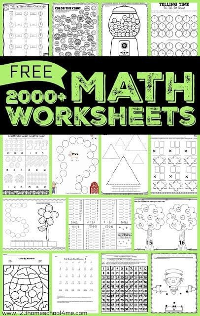 Math Worksheets Games Homeschool Free Printable Arithmetic