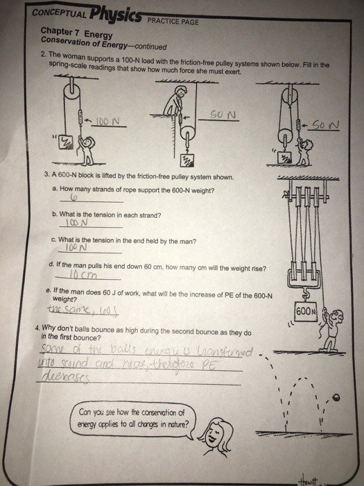 Hewitt Conceptual Physics Worksheets Answers Worksheets Master 0254