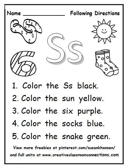 This Following Directions Worksheets Provides Students Practice On