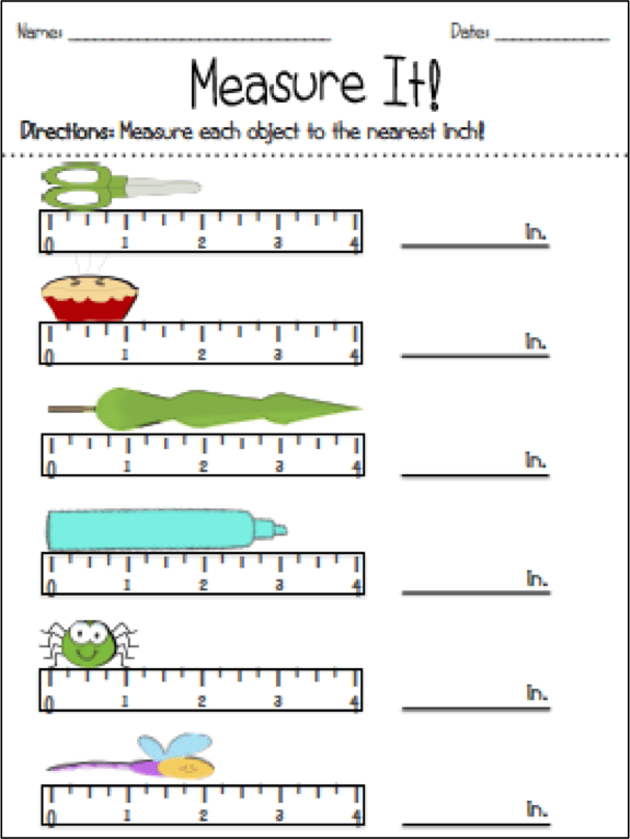 This Freebie Contains Worksheets For Helping Students Measure To