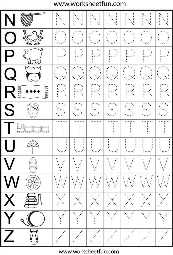 Free Printable Pre K Worksheets Alphabet - Worksheets Master